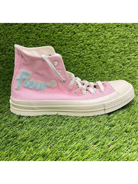Converse Chuck 70 High Womens Size 8.5 Pink White Athletic Skate Shoes Sneakers