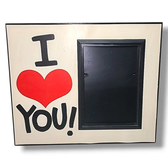 Vintage 1991 Ultraframe I Love You! Picture Frame Plastic 90s Kidcore Decor