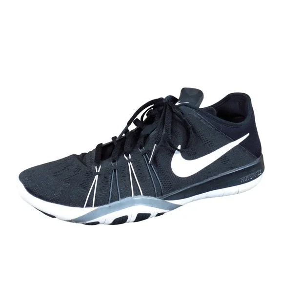 Nike Free TR 6‎ Womens Training Shoe Size 10.5 Gym Cross Training Black White