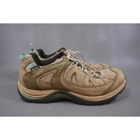 Oboz Mystic Low BDry Waterproof Hiking Shoes Bluebell Brown Women’s Size 8