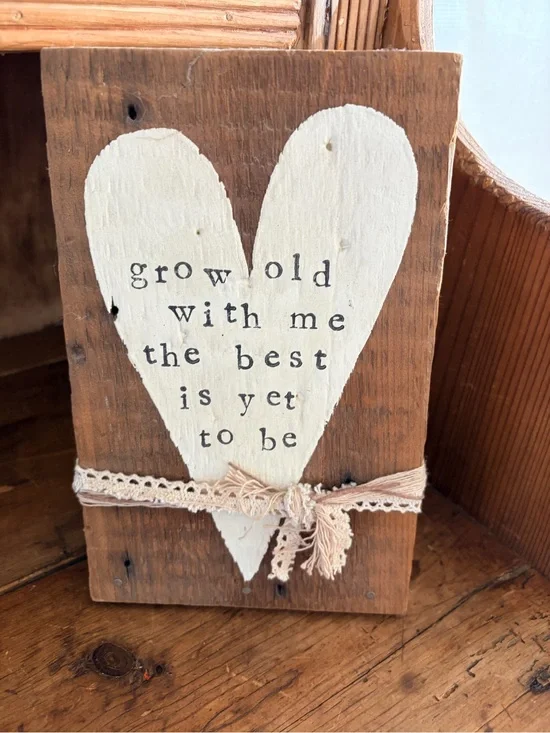 Rustic Wooden Heart Sign 