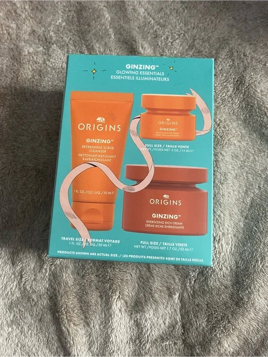 Origins Ginzing Kids Bath & Skin Trio - Orange & Teal Packaging