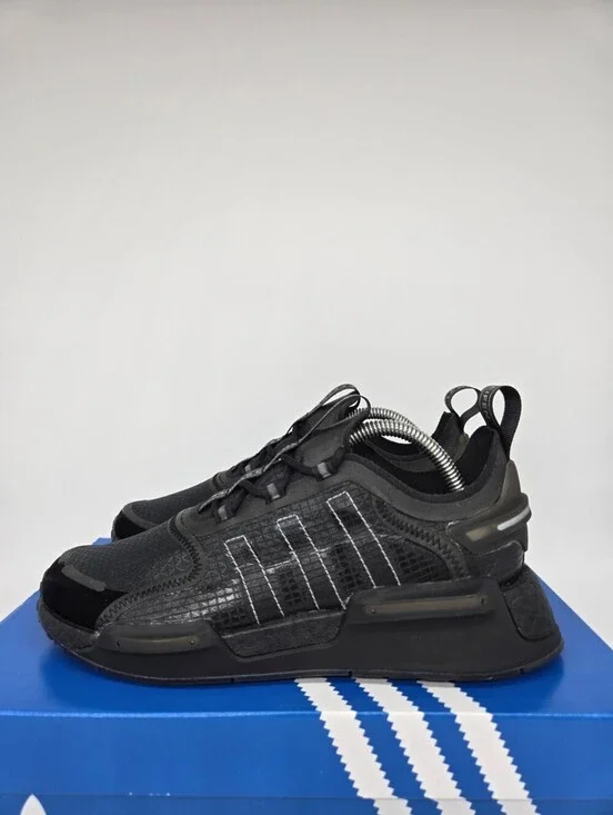 adidas Women's NMD_V3 GW5657 Core Black Silver Metallic Shoes Size 6.5