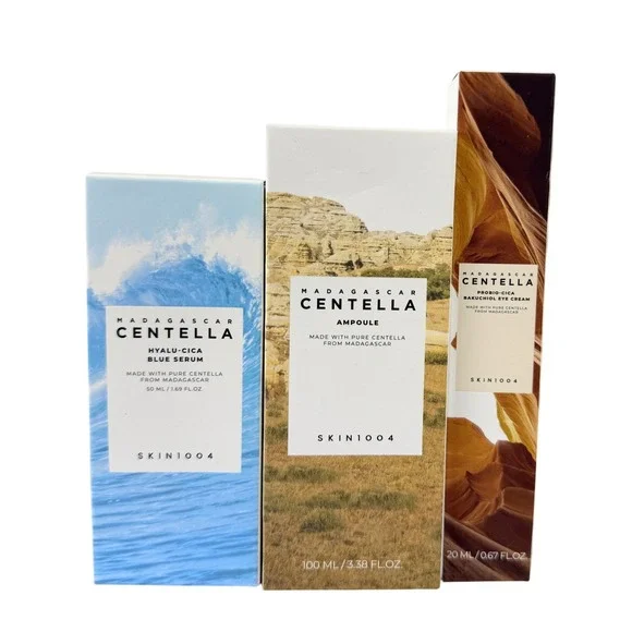 SKIN1004 Madagascar Centella Routine Set Ampoule Serum Eye Cream 3pc Bundle NEW
