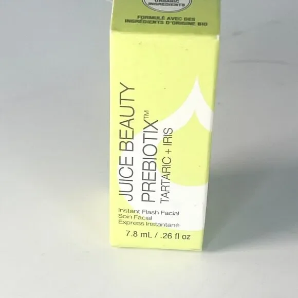Juice Beauty PreBiotix Tartraic Iris Instant Flash Facial Travel .26oz 7.8ml New