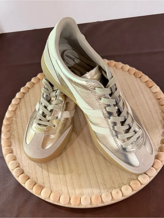 Gola Viper Metallic Gold Off White Gum Sneakers Women’s US 11 EU 42 Leather