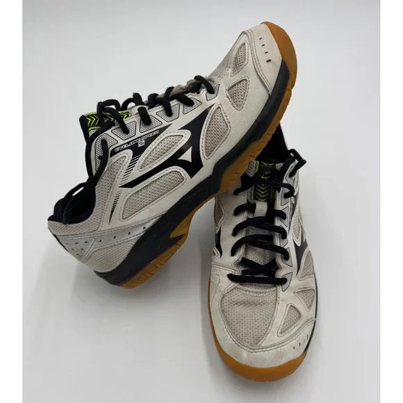 Mizuno Cyclone Speed 2 Womens Volleyball Shoes White Black V1GC1980 US 7.5