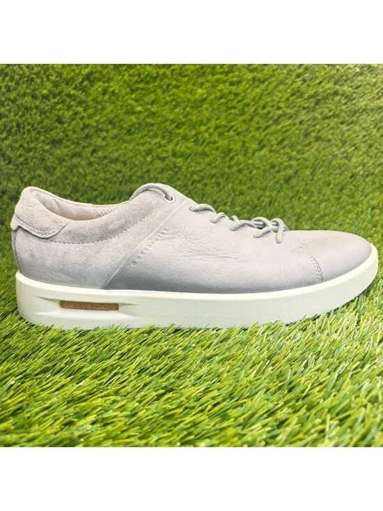 Ecco Corksphere 1 Womens Size 8 Gray White Athletic Leather Shoes Sneakers