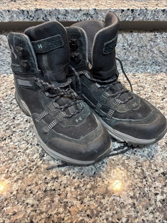 Under Armour Black Women's All-Terrain Waterproof Hiking Boots