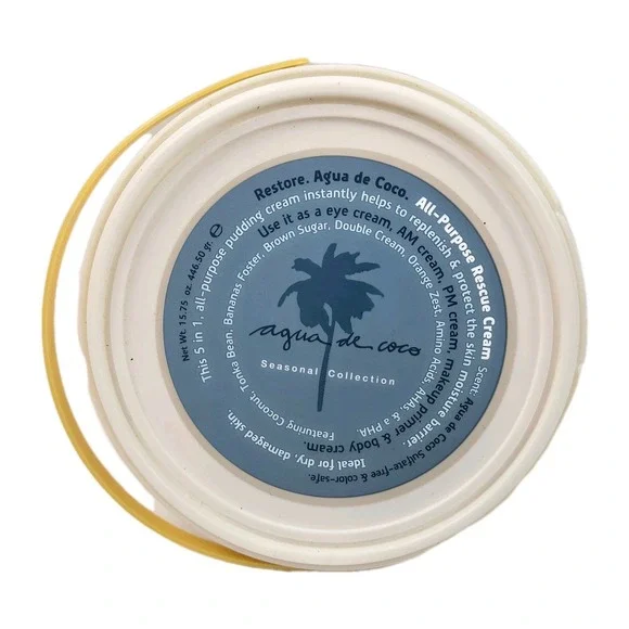Tweak'd by Nature Rescue Cream Agua de Coco  15.75 oz NEW SEALED TUB HTF Scent