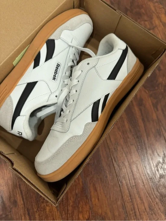 Reebok Women’s  White & Gum Low-Top Sneakers