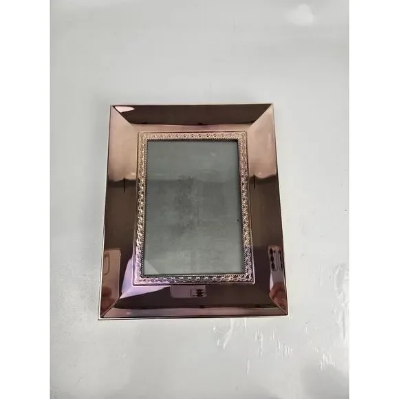 WATERFORD Rose Gold Picture Photo Frame 5 x 7 Table‎ Top