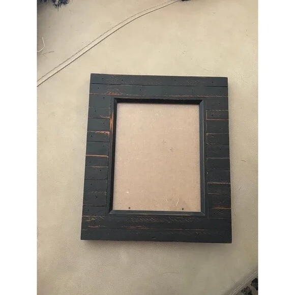 Rustic Black Wood Tabletop Picture Frame, 8x10