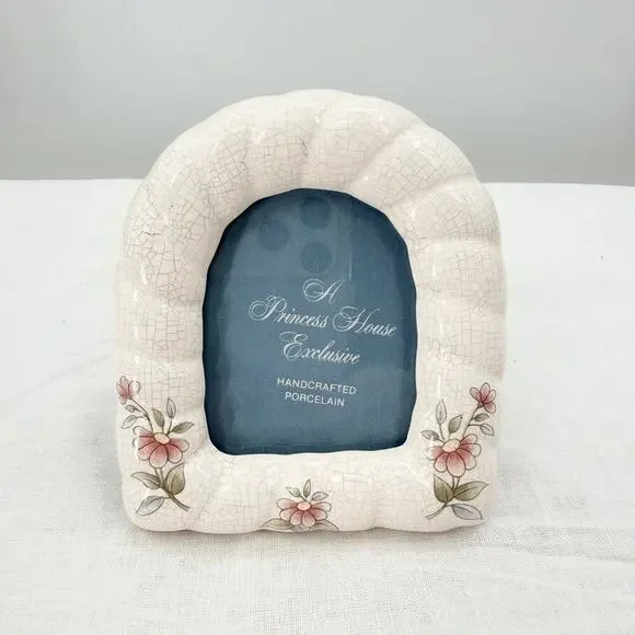 Princess House Exclusive Porcelain Picture Frame #712 Floral NEW in BOX