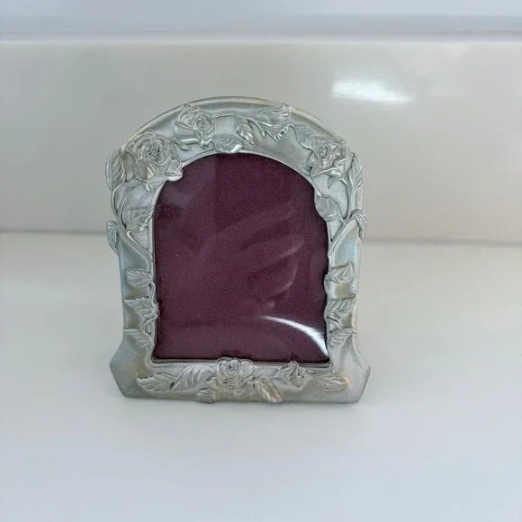 Vintage‎ 1988 Seagull Fine Pewter Rose Floral Mini Picture Frame PF99 Canada 4x3