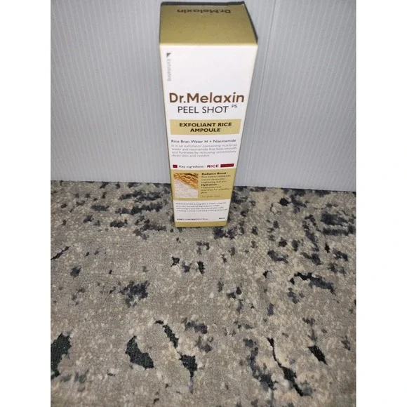 Dr. Melaxin Peel Shot PS Exfoliant Rice Ampoule 50ml Niacinamide K-Beauty New