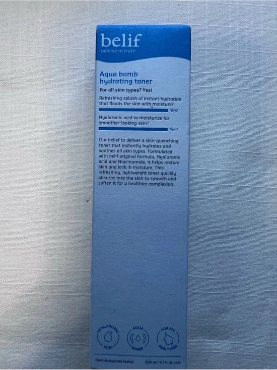⁠belif Aqua Bomb Hydrating Toner 200ml / 6.75 fl oz K-Beauty NIB⁠