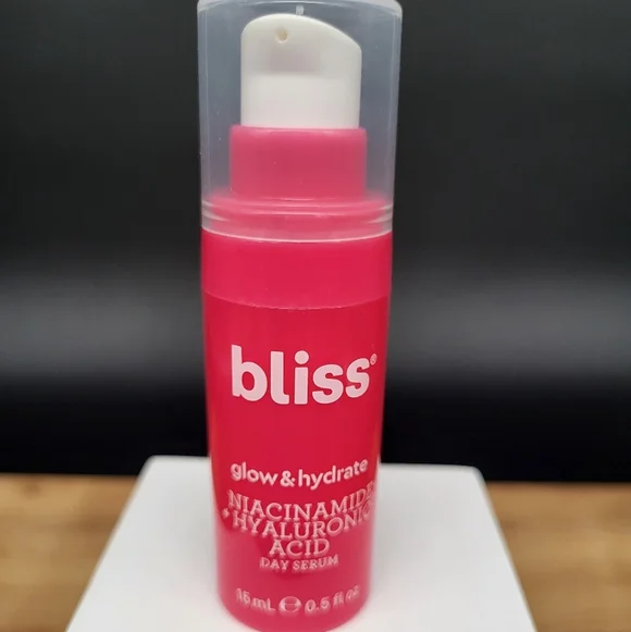 Bliss Glow & Hydrate Niacinamide & Hyaluronic Acid Day Serum, 15ml, New