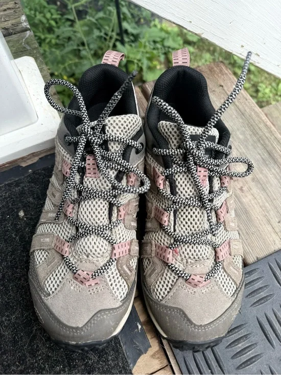 Merrell Taupe and Pink Women's Trail Shoes
