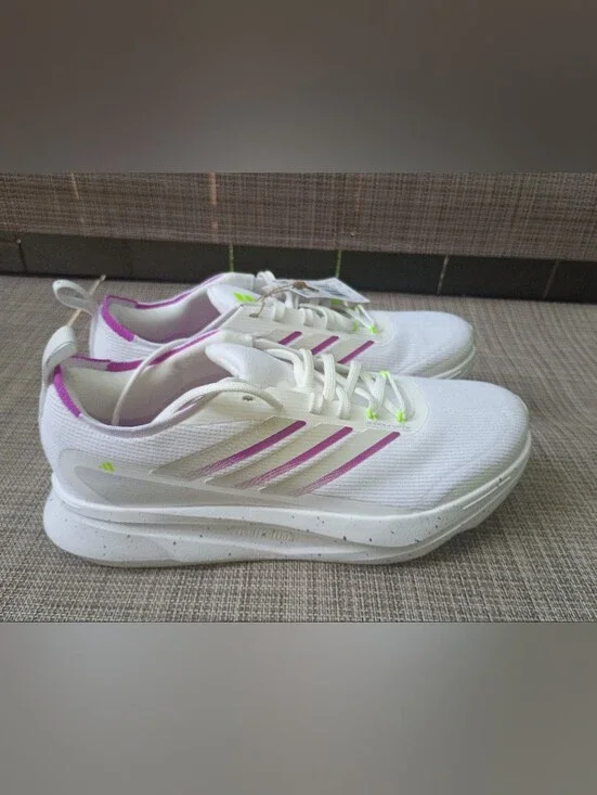 Adidas White Athletic Sneakers with Pink Accents - Women's Running Shoes
