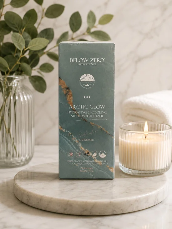 Below Zero Arctic Glow Hydrating & Cooling Night Moisturizer - Nwt