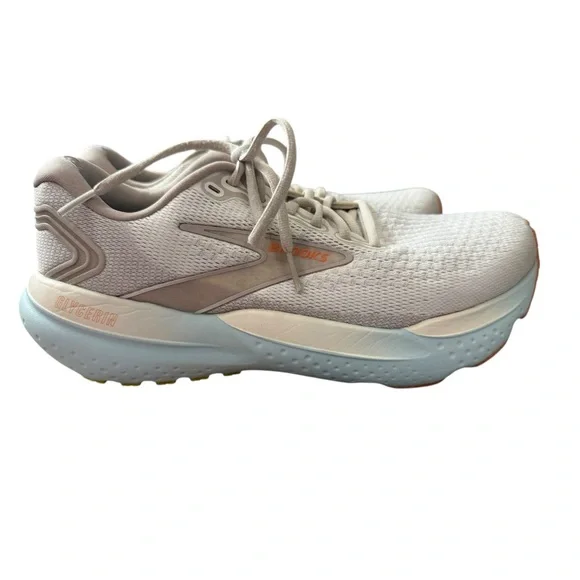 Brooks Glycerine 21 Women's Athletic Shoes - Cream and‎ Light Gray - Size 10.5