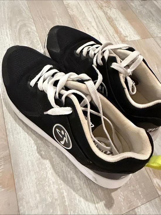Zumba Fitness Black and White Athletic Sneakers