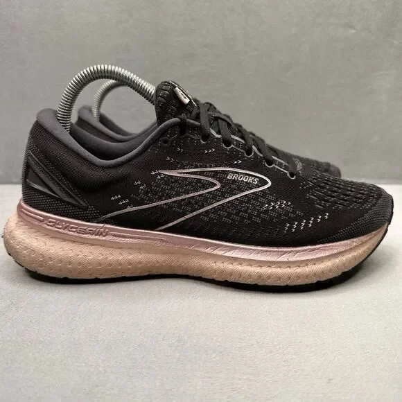 Brooks Glycerin 19 Womens Size 9 (B) Shoes Black/Pink‎ Athletic Running Sneakers
