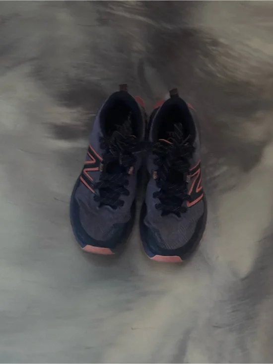 Women's Black Athletic Sneakers with Coral Accents