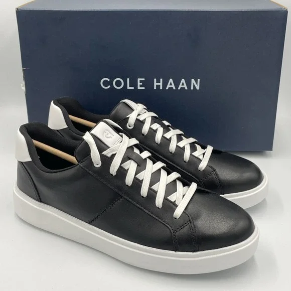 Cole Haan‎ Women's 10 Grand Crosscourt Coaster Sneakers Black / White New W32150