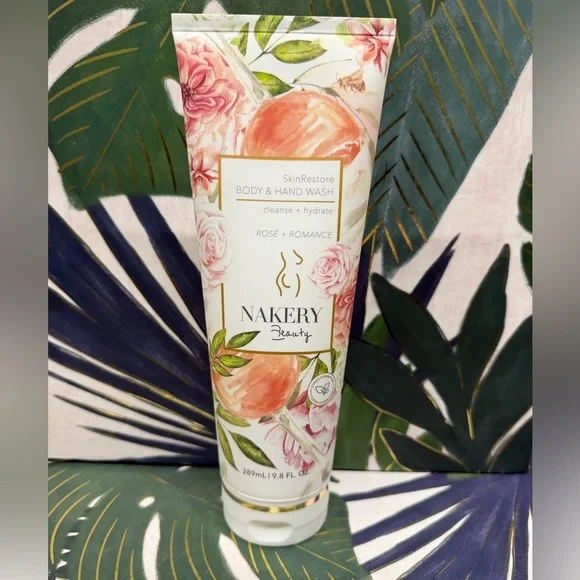 Nakery Beauty Rose + Romance Body & Hand Wash huge  NWT