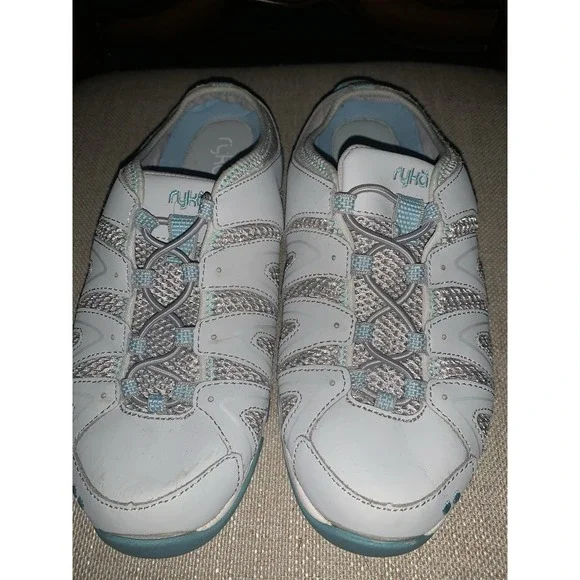 Ryka Womens Shoes 7 Tangie Gray White‎ Blue