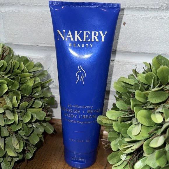 Nakery Beauty SkinRecovery Energize + Repair Body Cream, with Magnesium (8.4 oz)