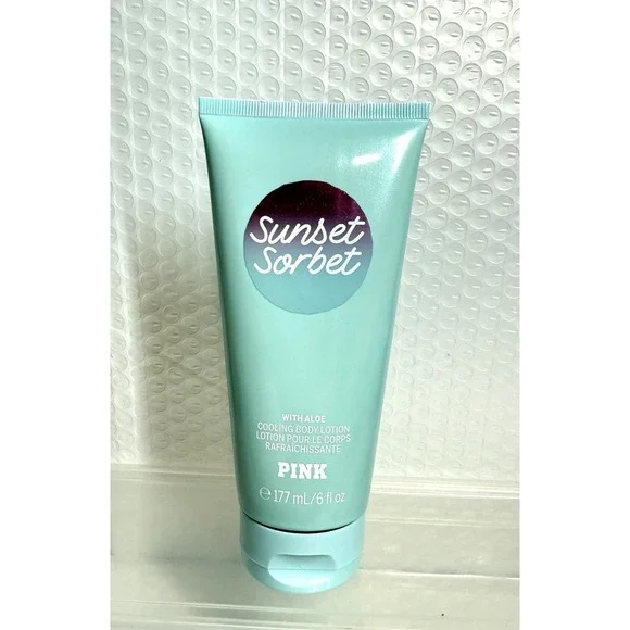 VICTORIA'S SECRET PINK COOLING BODY‎ LOTION WITH ALOE SUNSET SORBET 6 FL OZ NEW