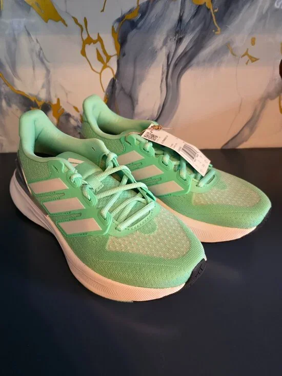 Adidas Ultrarun 5 W Running Shoes NWT Women's 6.5 Green JQ6950