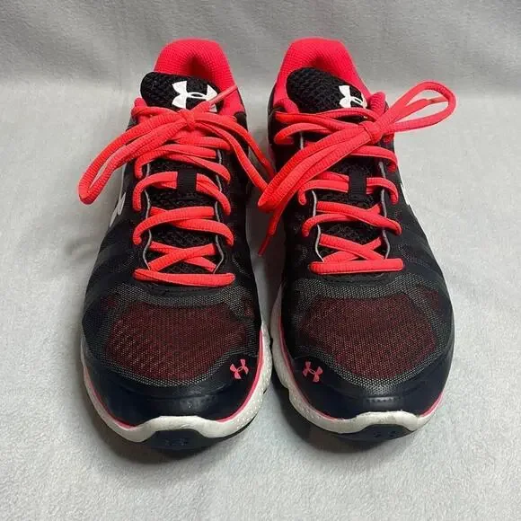 Under Armour Micro 4d-Foam Black and Pink Shoes Size 9