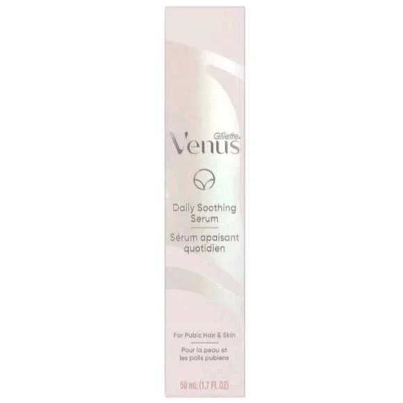 Gillette Venus Daily Soothing Serum For Pubic Hair & Skin  New Moisturizer 1.7oz
