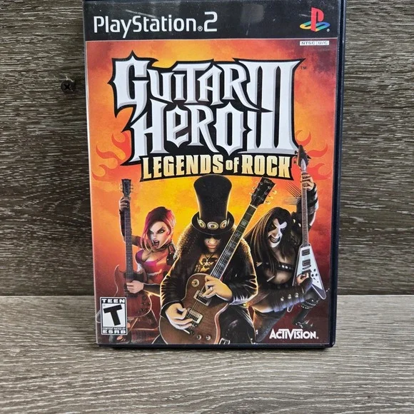 Guitar Hero III Legends Of Rock - Sony Playstation 2 PS2 3 Authentic