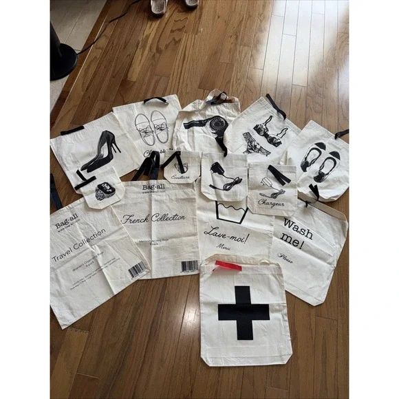 Bag All Packing Bags Drawstring‎ Close Set Of 13 Never Used. 4533 All Sizes