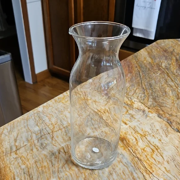 Elegant Clear Glass Flower Vase