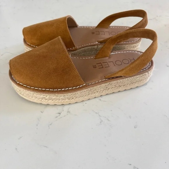 ROOLEE | faux suede espadrille platform sandal