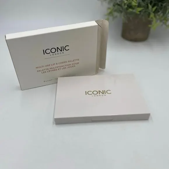 Iconic London Multiuse‎ Pop Of Color Lip and Cheek Six Shades Palette New