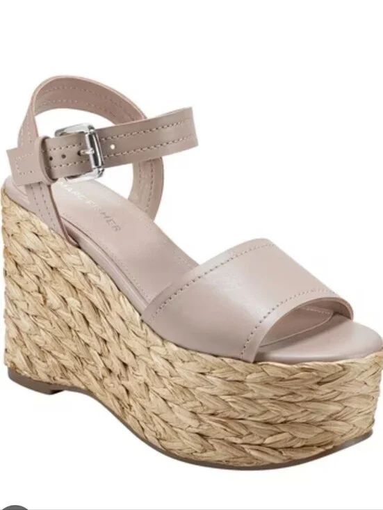Marc Fischer Burian Espidrille Platform Wedge Shoes.  Sz 9. New