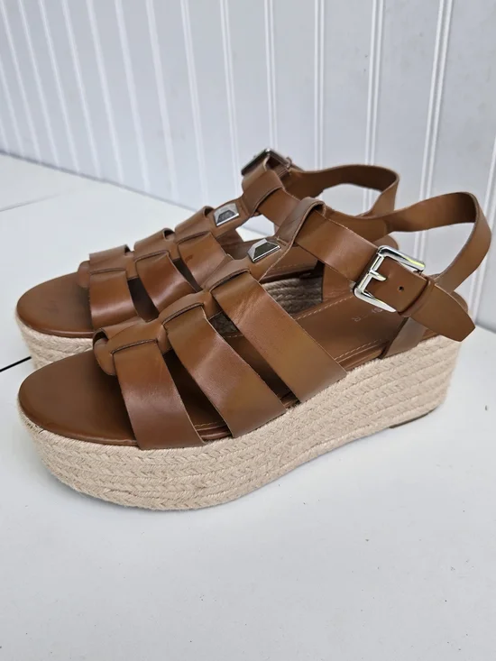 MARC FISHER Jenila Dress Espadrille Wedge Sandals Women's Size 8.5