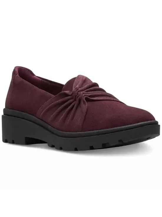 NWOT Clarks Collection Calla Style Ruched Slip‎ On Loafers Size 8