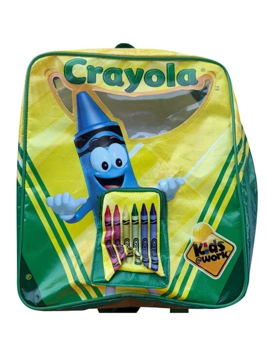 2015 Crayola Art Zipper Backpack w/Character Graphic Adjustable Straps 11