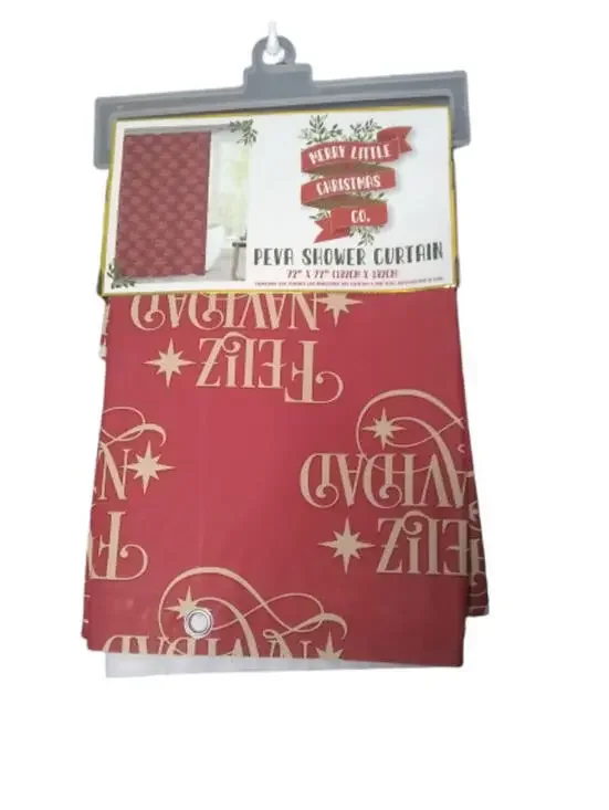 Merry Little Christmas Co. Peva Shower Curtain (72