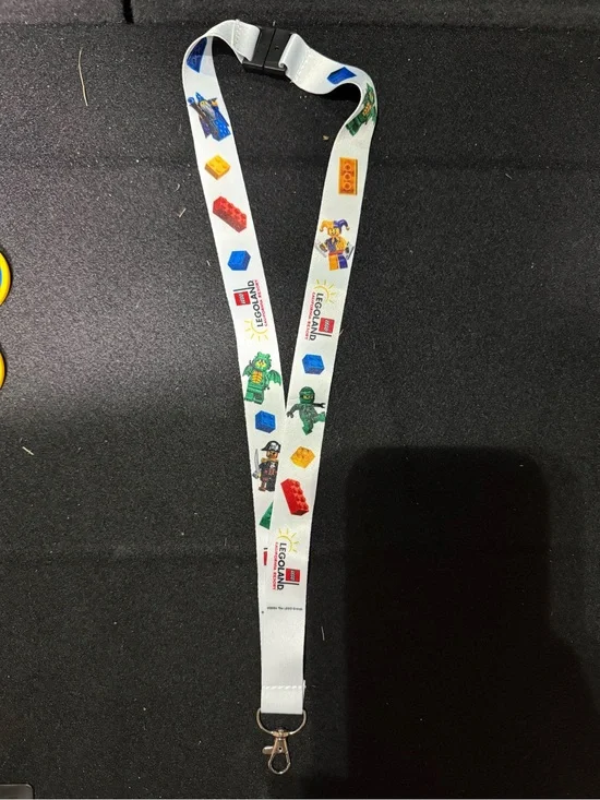 LEGOLAND  Kids Lanyard with Minifigure Prints. New.