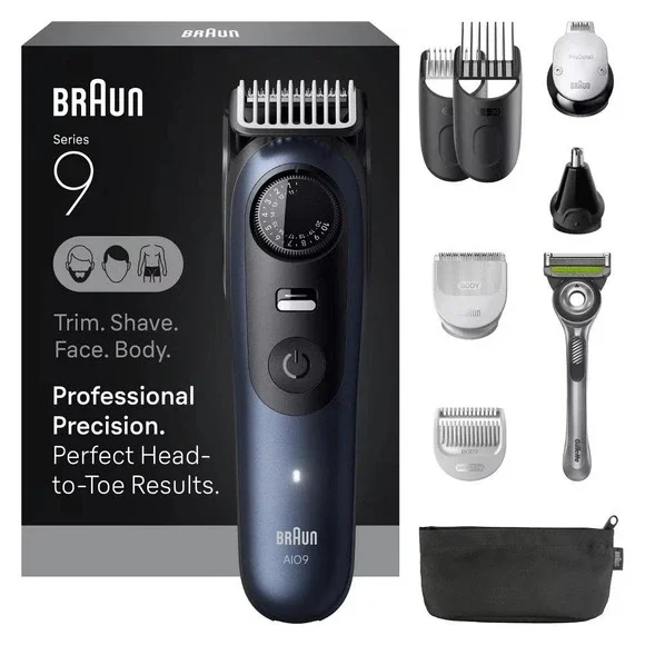 Braun Men All-In-One‎ Series 9 Trimmer Kit Beard Face Hair Body Razor AiO 9530