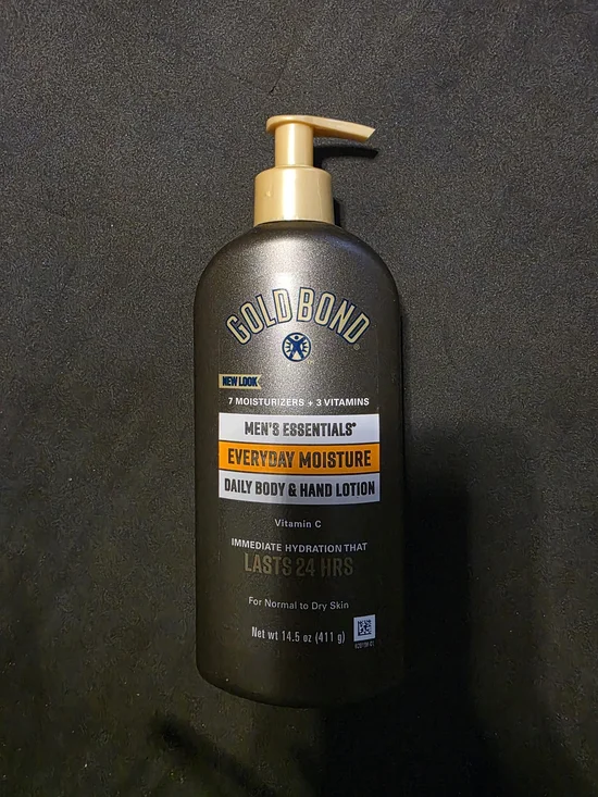 Men’s Essentials Everyday Moisture Daily Body & Hand Lotion - Gray/Gold